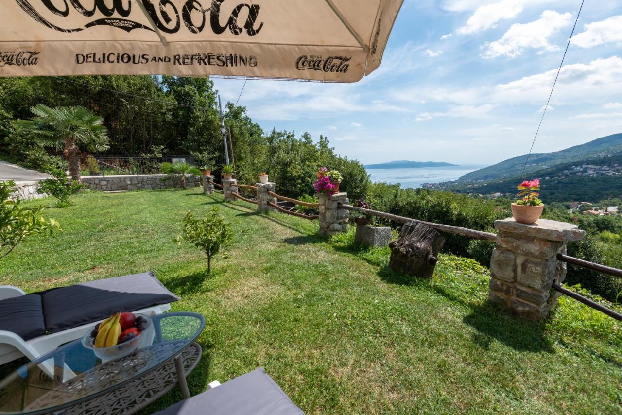 Sea View Apartment With Garden Near Opatija Veprinac Extérieur photo