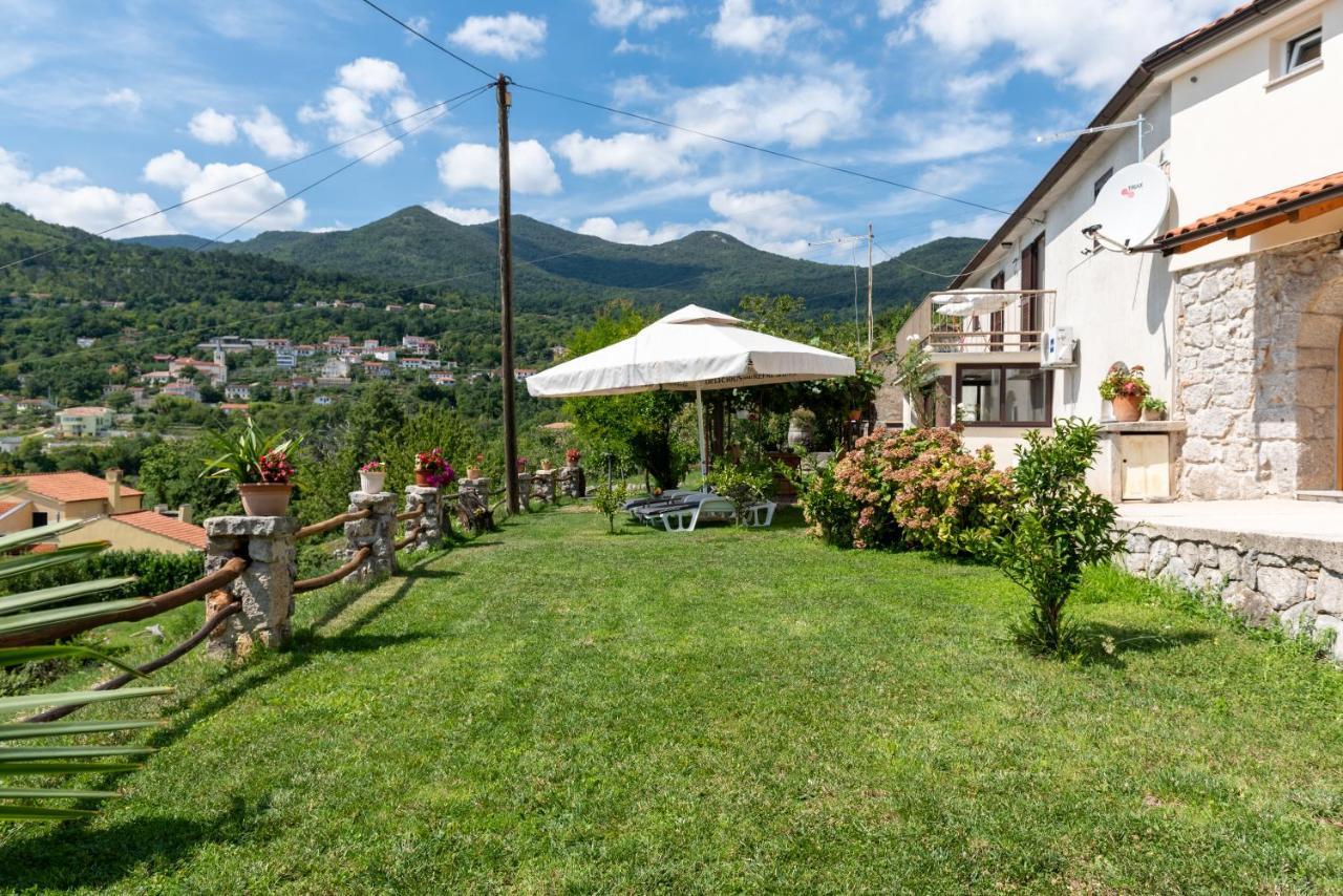 Sea View Apartment With Garden Near Opatija Veprinac Extérieur photo